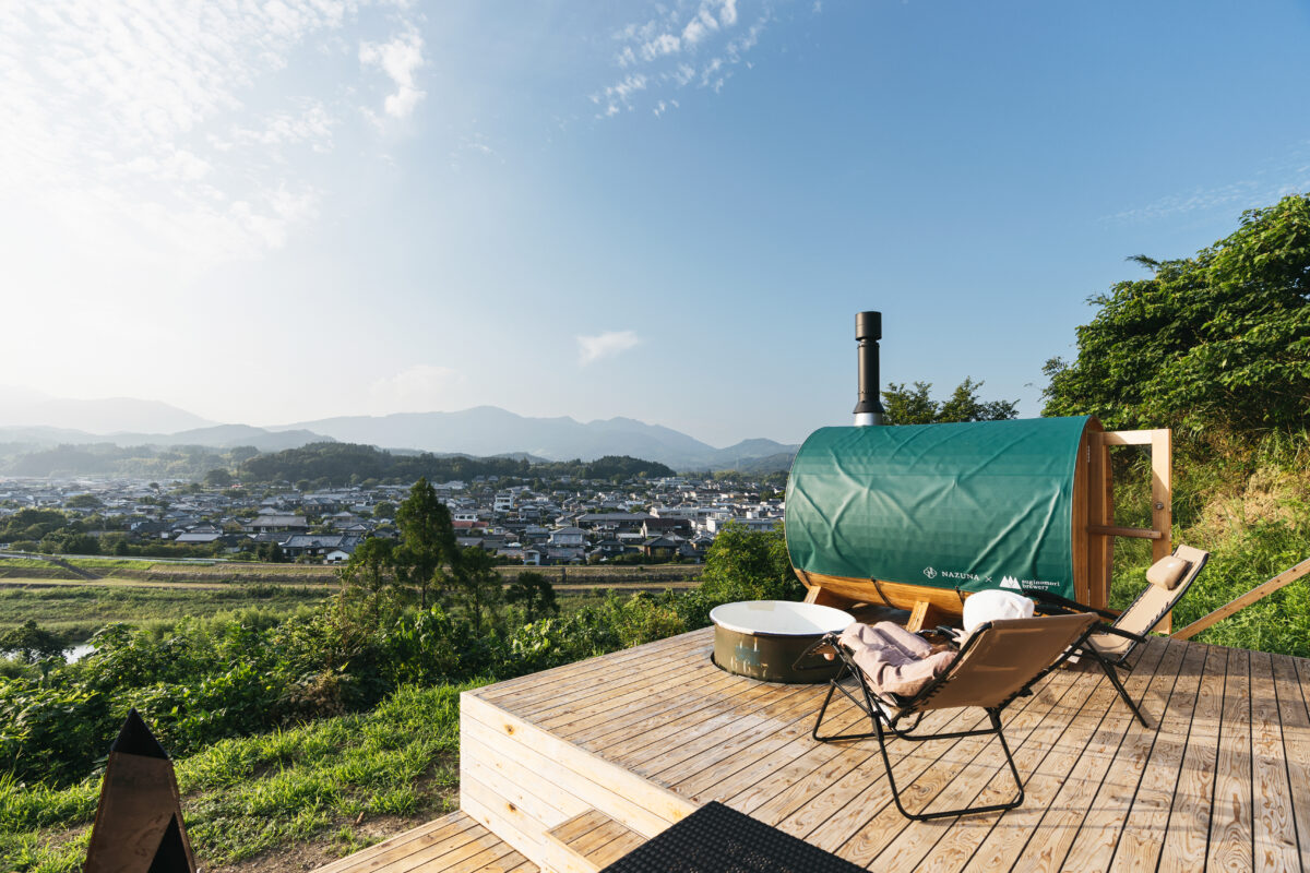 Castle town view sauna